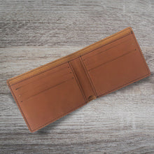 Load image into Gallery viewer, Faux Leather Bi-Fold Wallet, Fireman with Hose, Personalized Engraving Included
