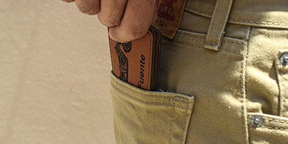 Faux Leather Bi-Fold Wallet, Military Helicopter 1, Personalized Engraving Included