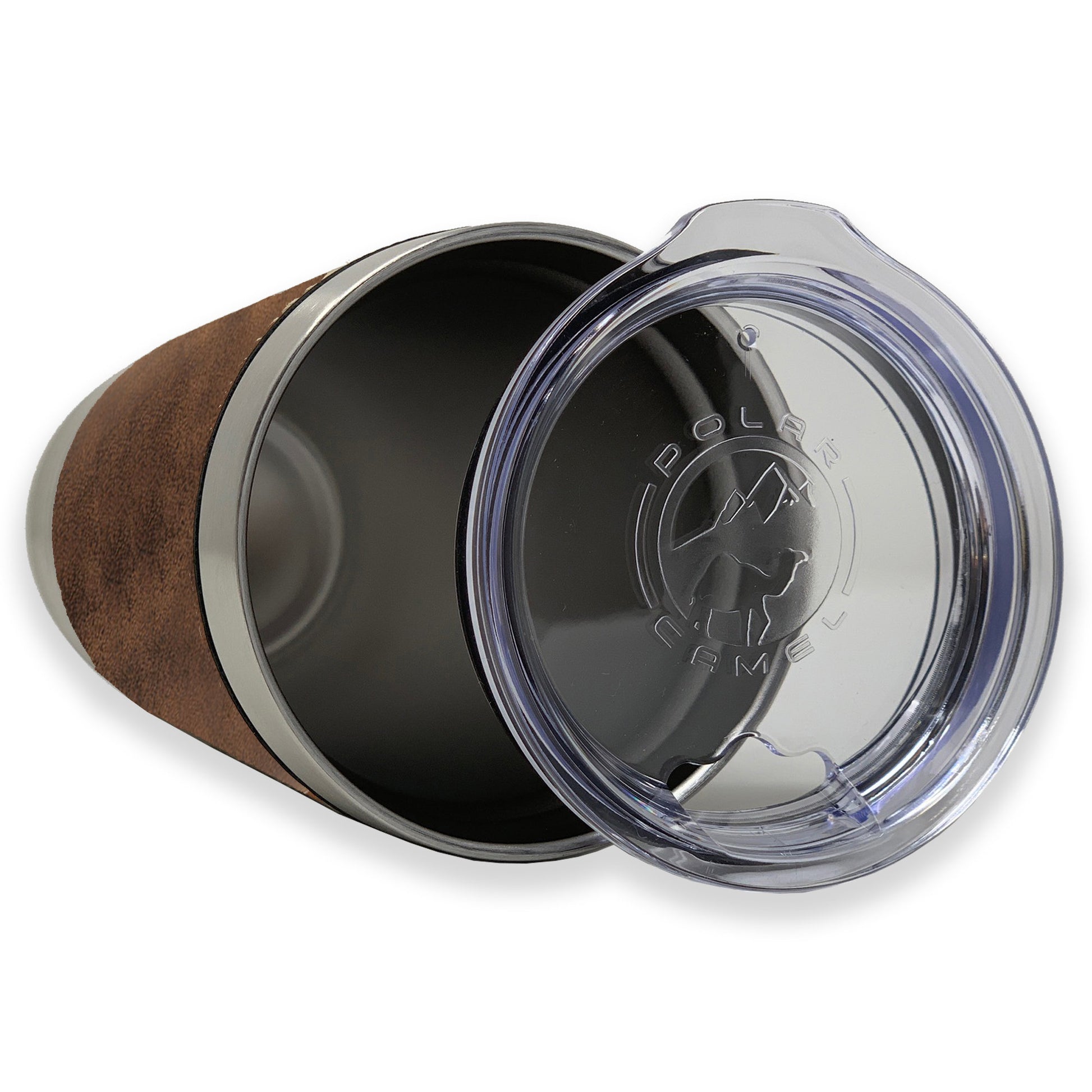 20oz Faux Leather Tumbler Mug, Elk, Personalized Engraving Included - LaserGram Custom Engraved Gifts
