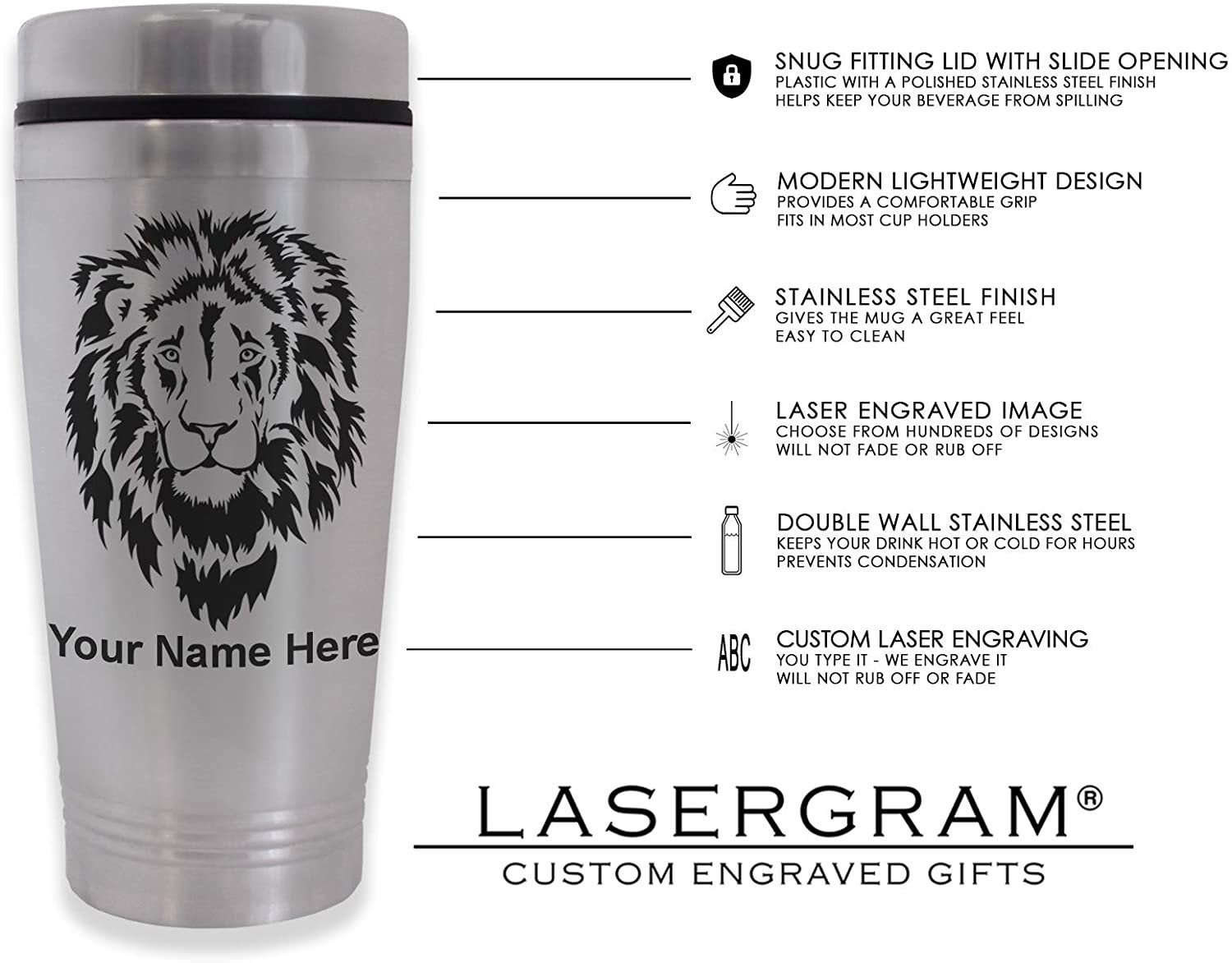 Commuter Travel Mug, Accounting, Personalized Engraving Included - LaserGram Custom Engraved Gifts